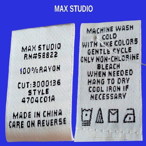 MAX STUDIO NEW Bohemian Medallion Drawstring Flowing Wide Leg Pant M - Picture 11 of 12